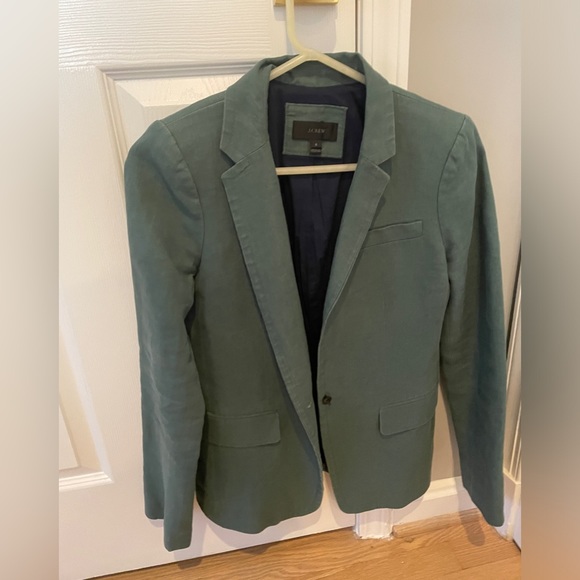 J. Crew Linen Lined Blazer - Picture 1 of 6